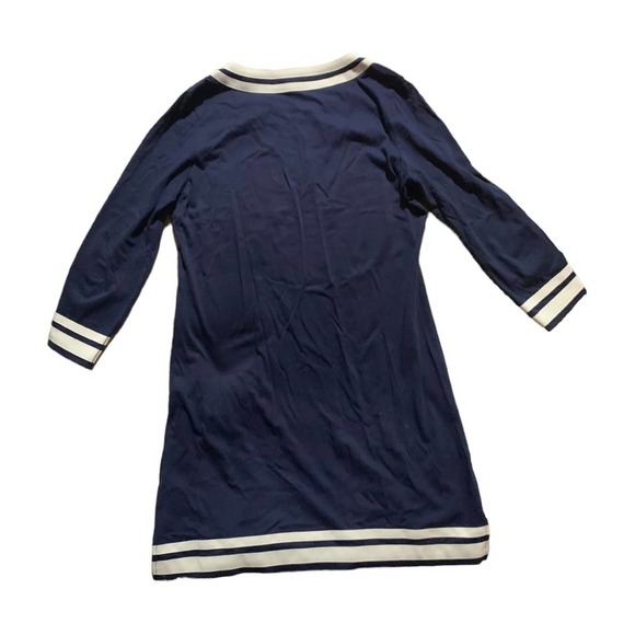 Vineyard vines nautical shift dress woman’s medium 3/4 sleeves - Picture 3 of 6